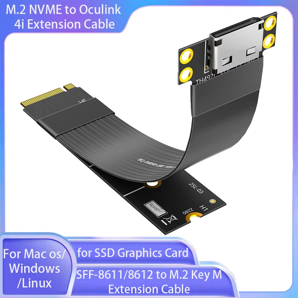 Oculink Egpu Mini Pc - Cabo de extensão M.2 NVME para