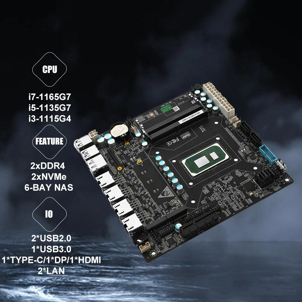 Nas placa-mãe itx conjunto int - Nas Motherboard 8 Sata Mini Itx avaliação e preço