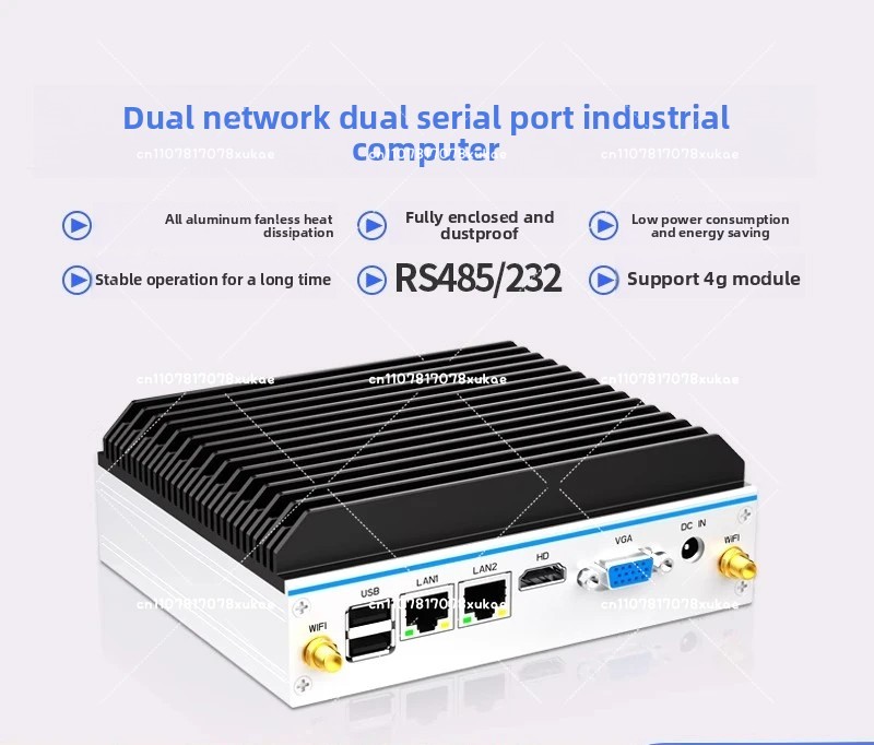 Mini PC industrial - Quad-Core - Fanless Industrial Pc Rs485 Core I7 avaliação e preço