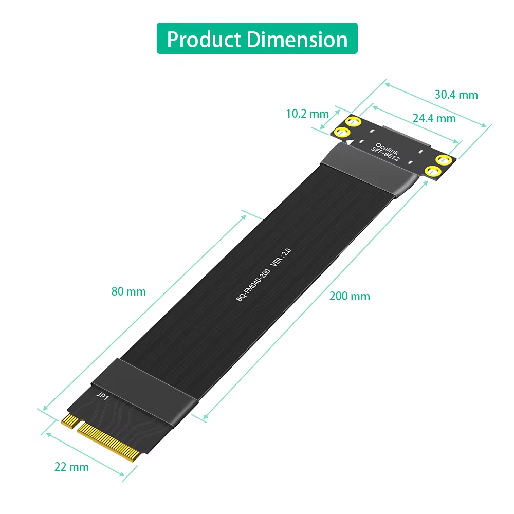 Cabo de extensão M.2 NVME para - Oculink Egpu Mini Pc avaliação e preço