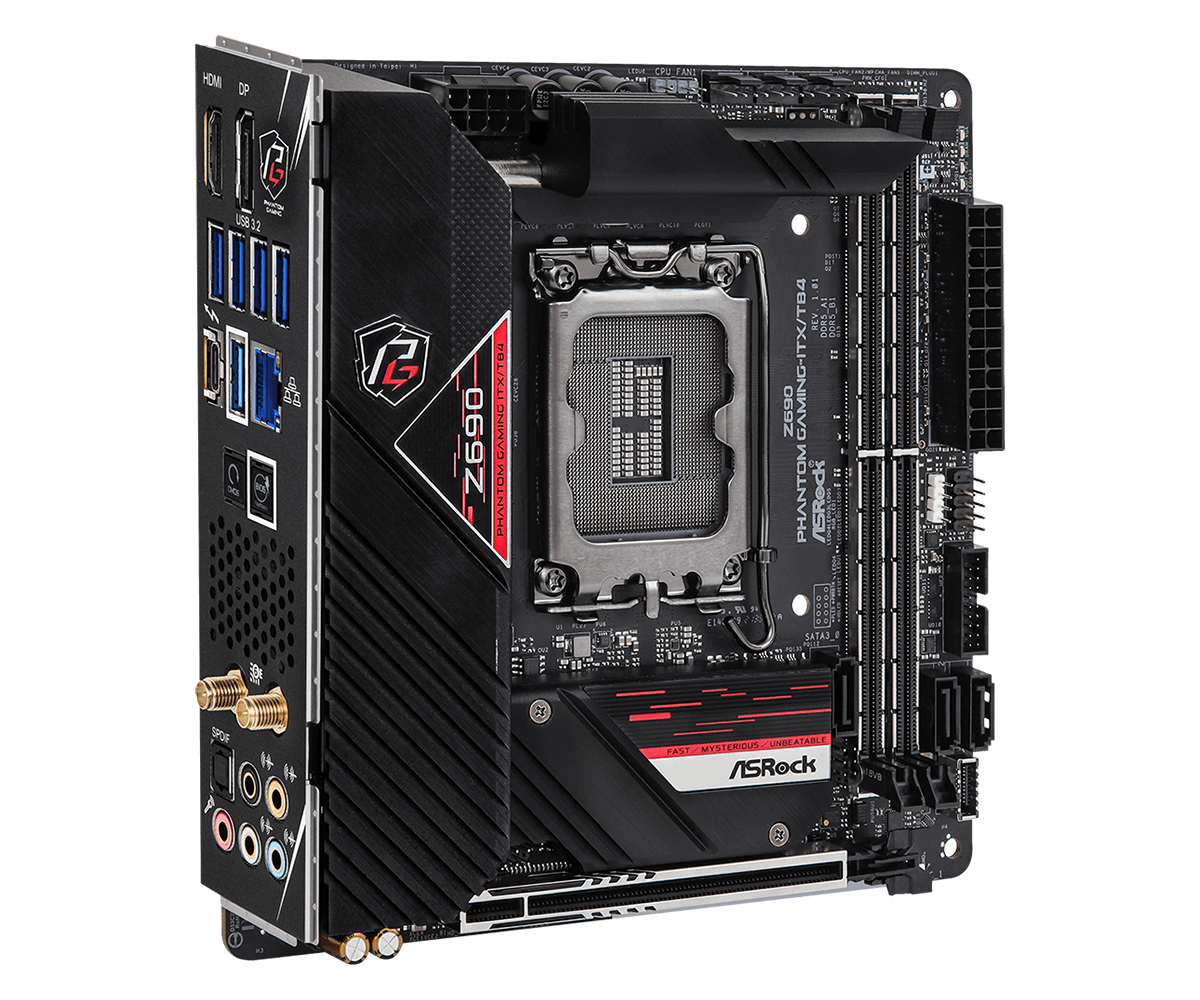Placa-mãe ASROCK Z690 Phantom  - Lga1700 Itx Motherboard Ddr5 avaliação e preço