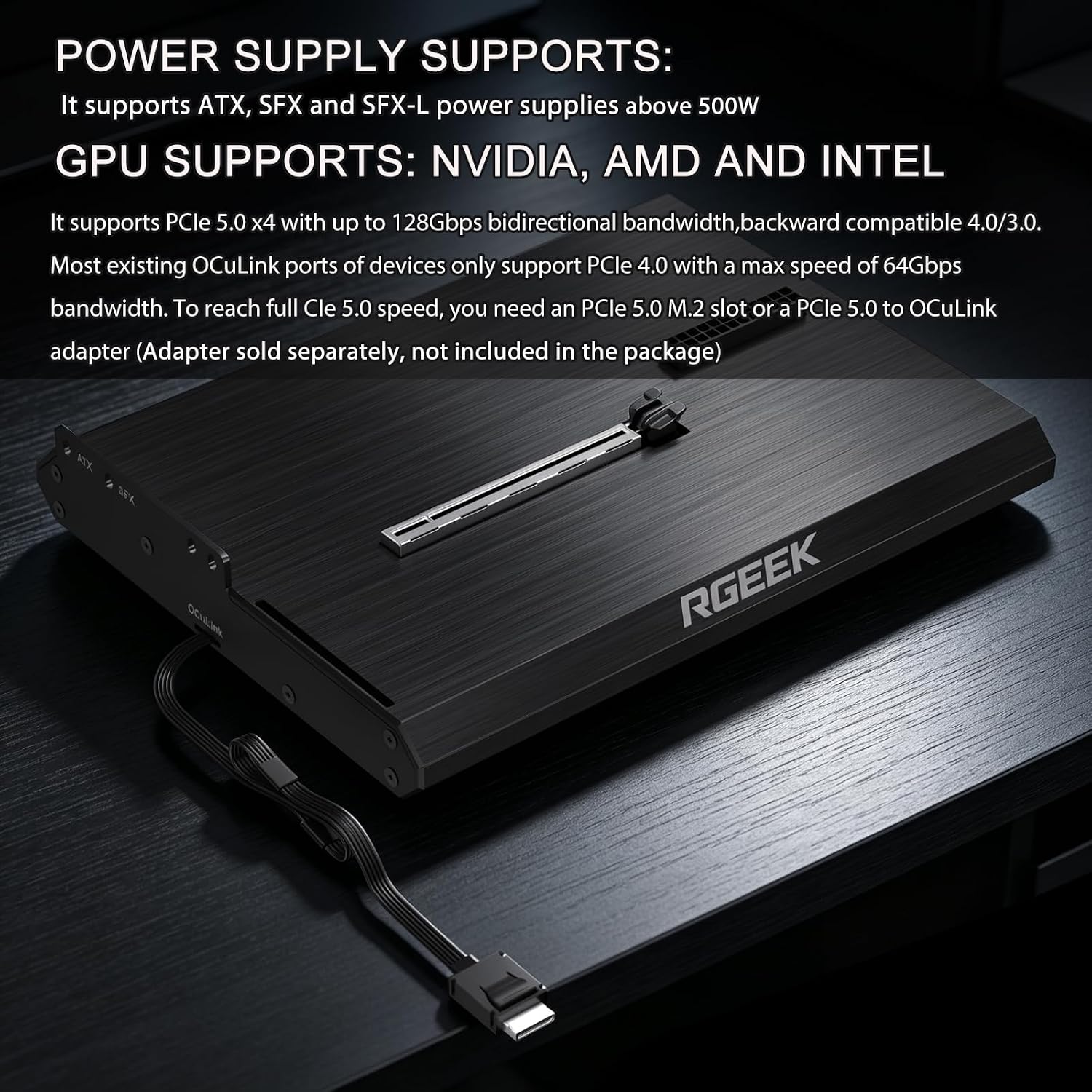 OCuLink eGPU Dock PCIe 5.0 x4  - Oculink Egpu Mini Pc avaliação e preço