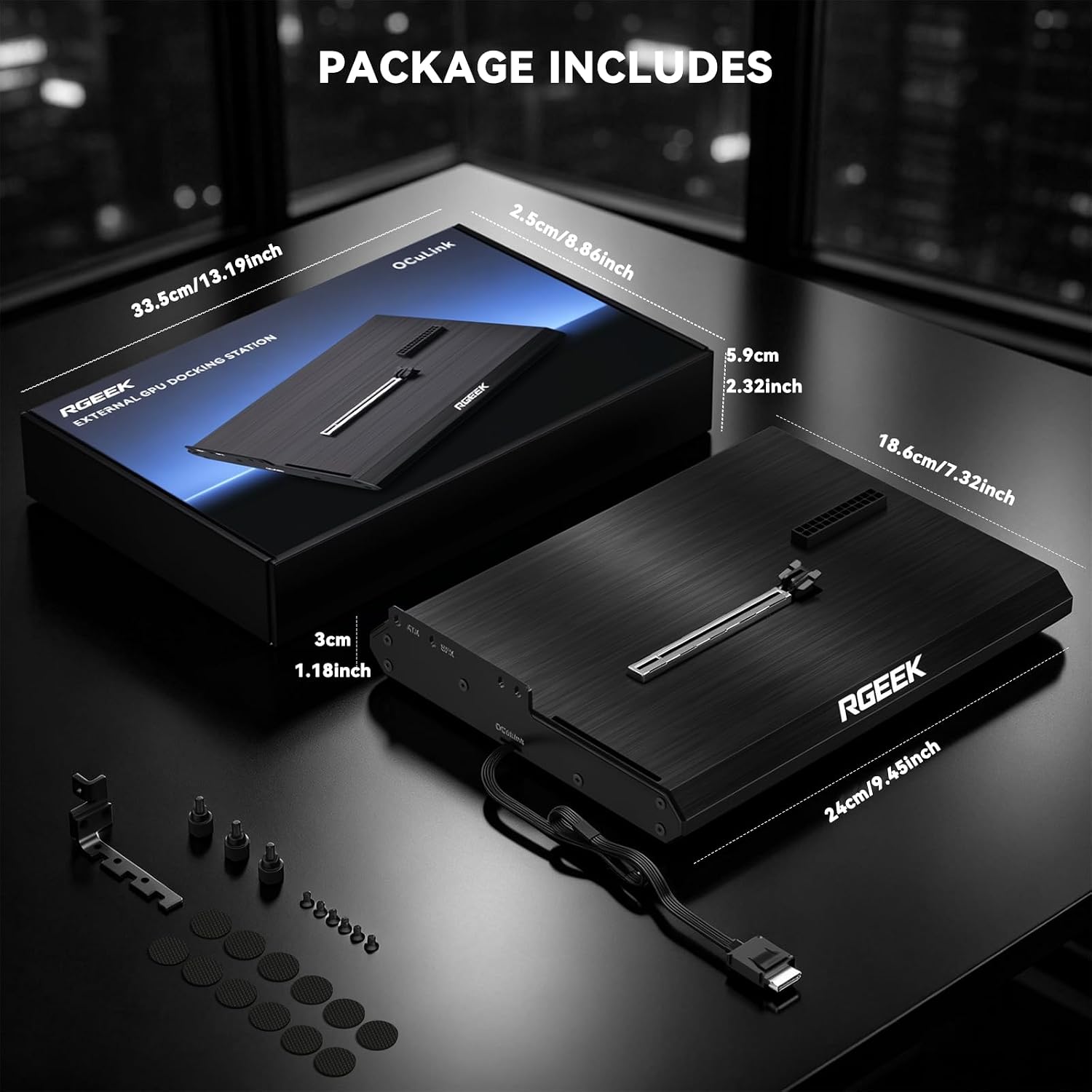 OCuLink eGPU Dock PCIe 5.0 x4  - Oculink Egpu Mini Pc avaliação e preço
