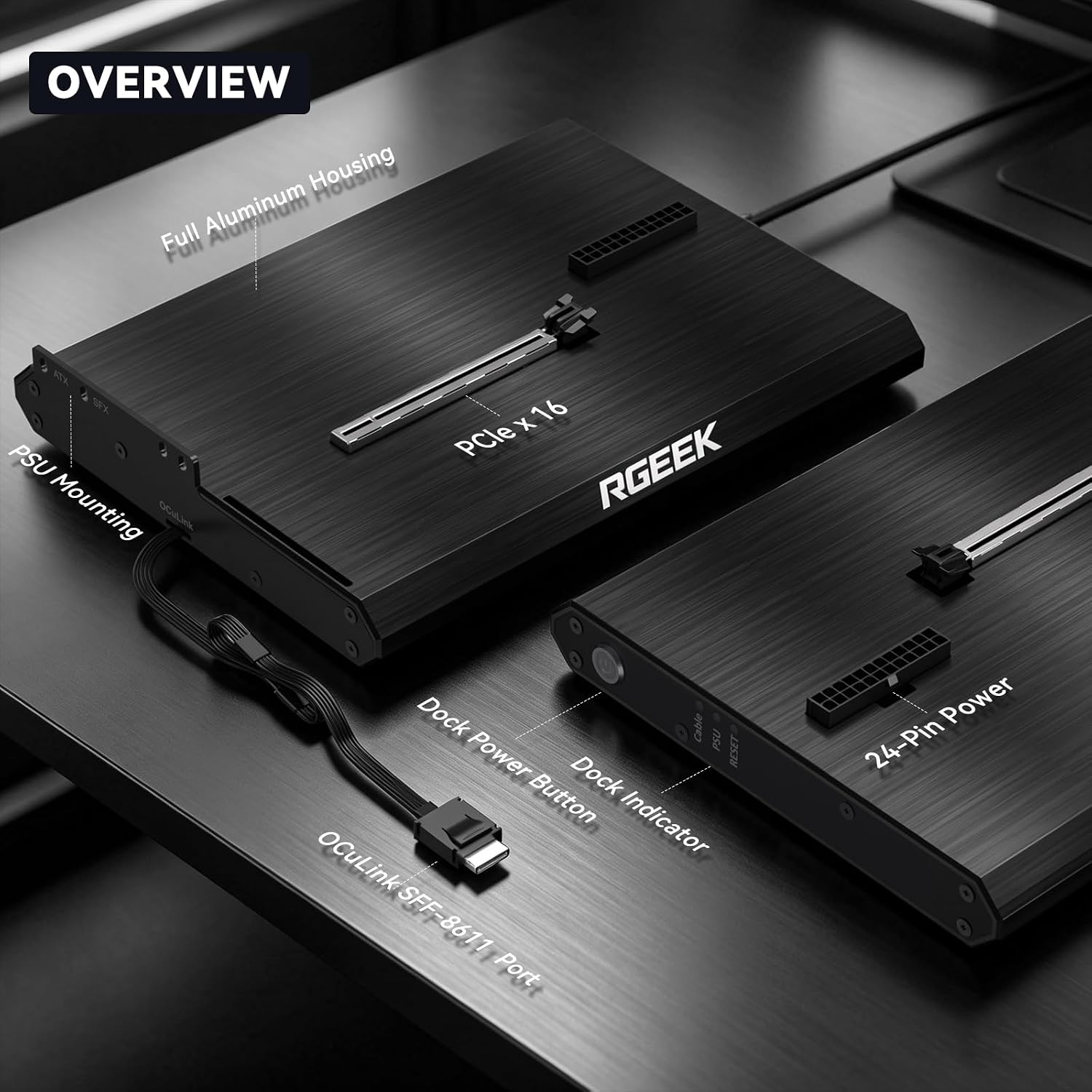 OCuLink eGPU Dock PCIe 5.0 x4  - Oculink Egpu Mini Pc avaliação e preço